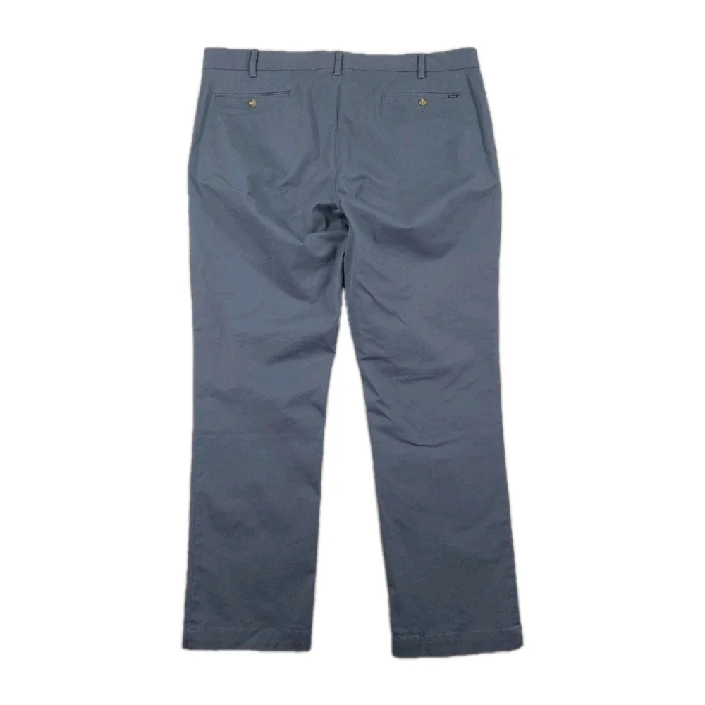 New Polo Ralph Lauren Pants Mens 40x30 Stretch Slim‎ Fit Chino Blue